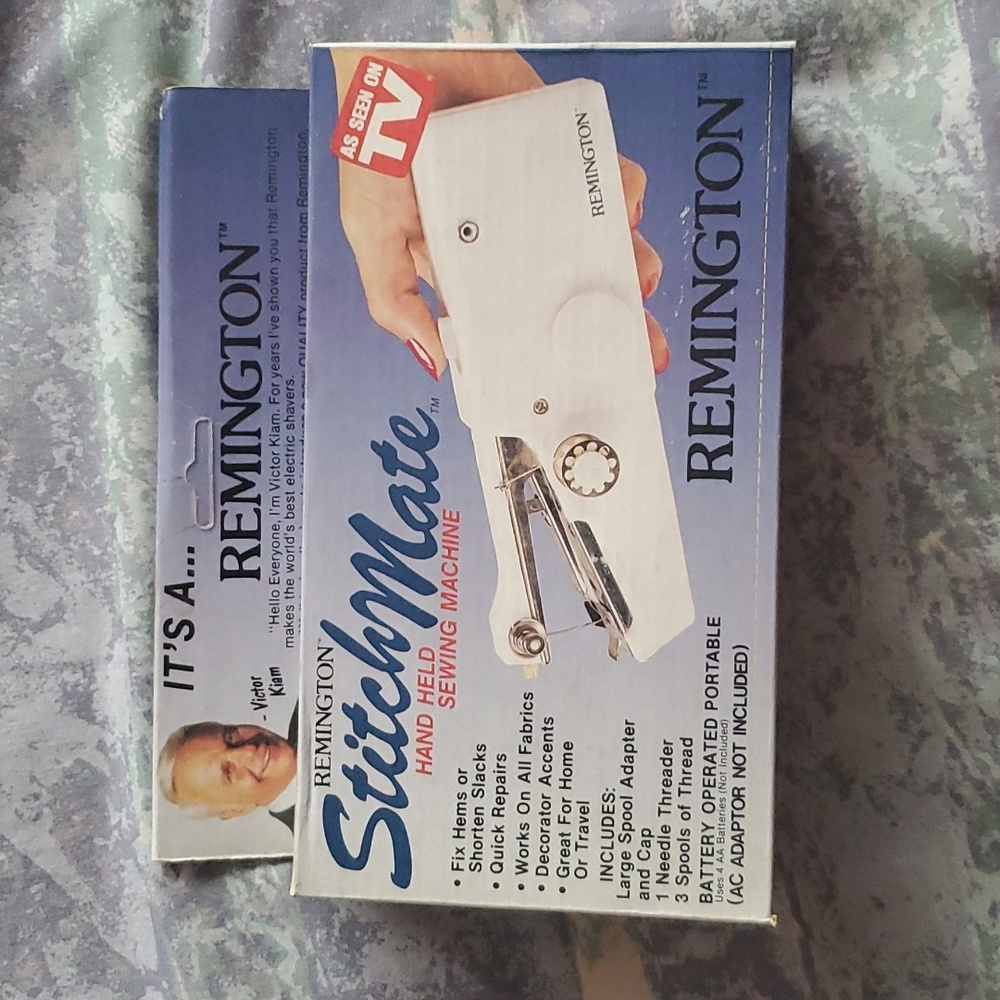 Remington Stitchmate Hand Held Sewing Machine.